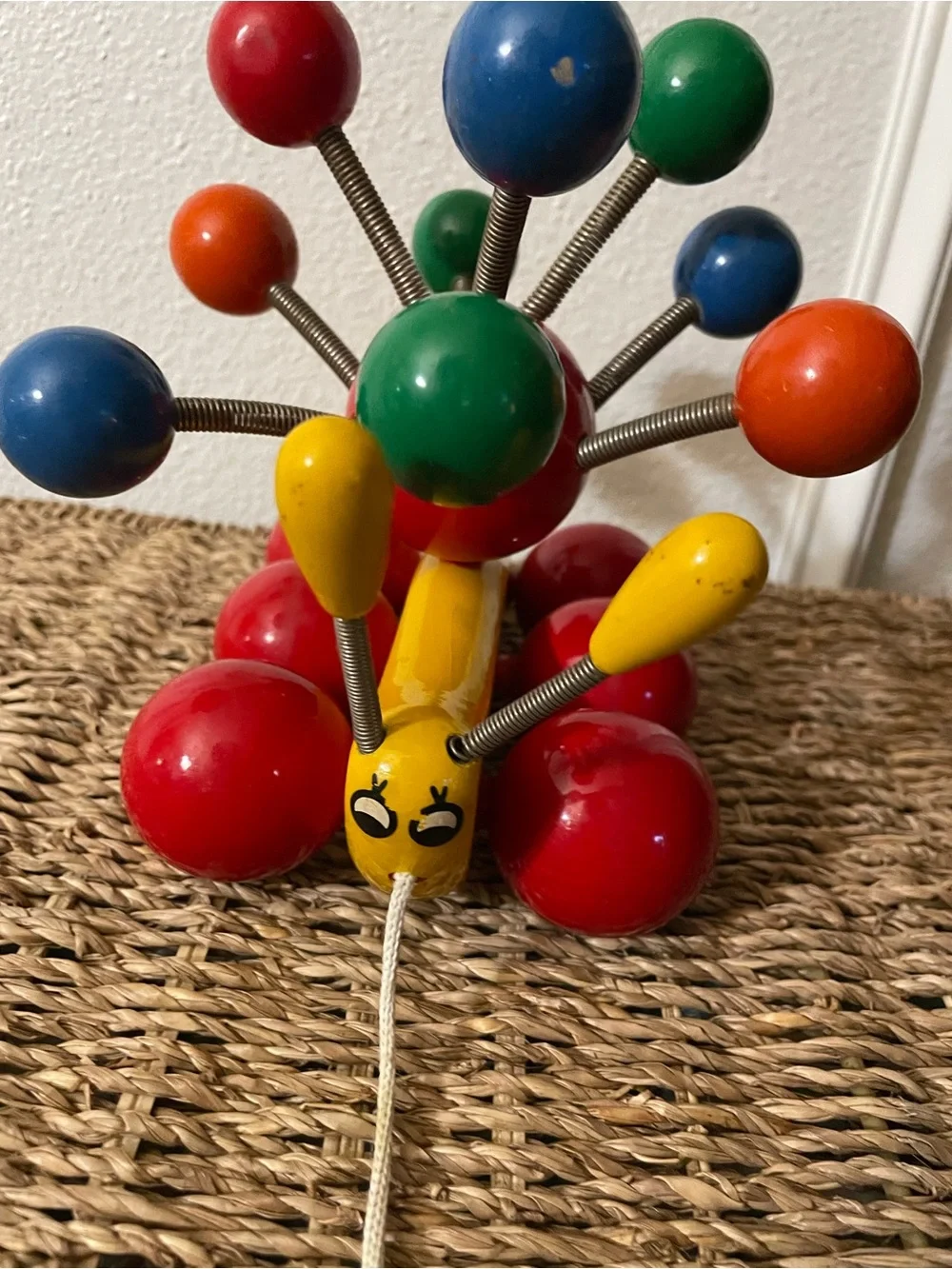 Vintage Kouvalias Atomic Pull Toy from Greece
